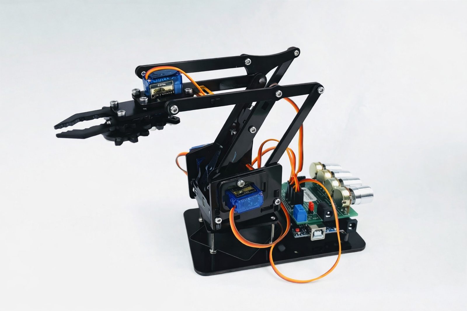 嘘禁止想象 acrylic robot arm potentiometer joystick control